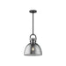 Alora Canada - One Light Pendant - Waldo - Matte Black/Smoked- Union Lighting Luminaires Decor