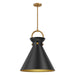 Alora Canada - One Light Pendant - Emerson - Aged Gold/Matte Black- Union Lighting Luminaires Decor