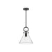 Alora Canada - One Light Pendant - Emerson - Matte Black/Clear Glass- Union Lighting Luminaires Decor