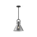 Alora Canada - One Light Pendant - Emerson - Matte Black/Smoked Glass- Union Lighting Luminaires Decor