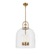 Alora Canada - Four Light Pendant - Lancaster - Aged Gold- Union Lighting Luminaires Decor