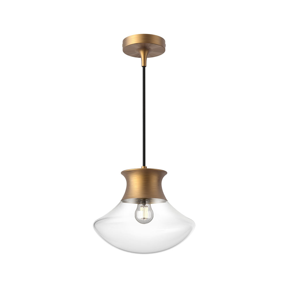 Alora Canada - One Light Pendant - Marcel - Aged Gold- Union Lighting Luminaires Decor