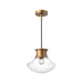 Alora Canada - One Light Pendant - Marcel - Aged Gold- Union Lighting Luminaires Decor