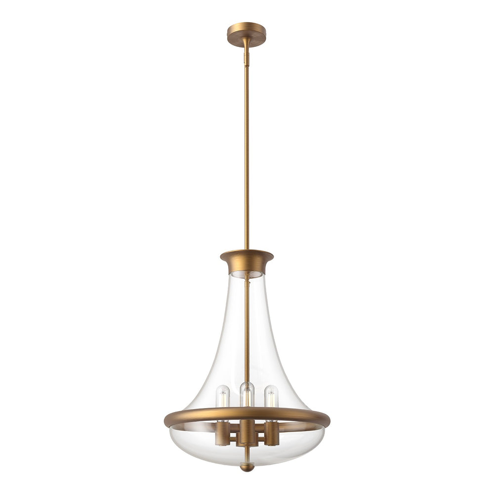 Alora Canada - Four Light Pendant - Marcel - Aged Gold- Union Lighting Luminaires Decor