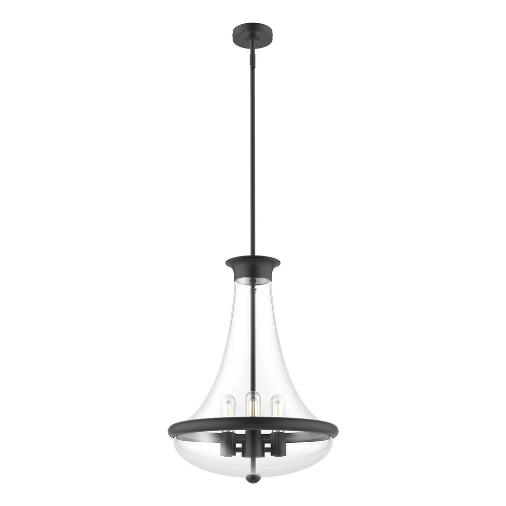 Alora Canada - Four Light Pendant - Marcel - Matte Black- Union Lighting Luminaires Decor
