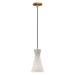 Alora Canada - One Light Pendant - Betty - Aged Gold/Opal Glass- Union Lighting Luminaires Decor