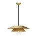 Alora Canada - One Light Pendant - Tetsu - Brushed Gold/Clear Glass- Union Lighting Luminaires Decor