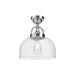 Alora Canada - One Light Semi-Flush Mount - Lancaster - Chrome- Union Lighting Luminaires Decor