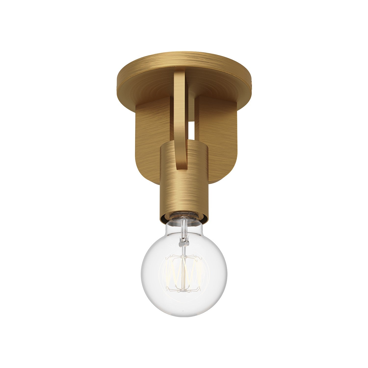 Alora Canada - One Light Semi-Flush Mount - Claire - Aged Gold- Union Lighting Luminaires Decor