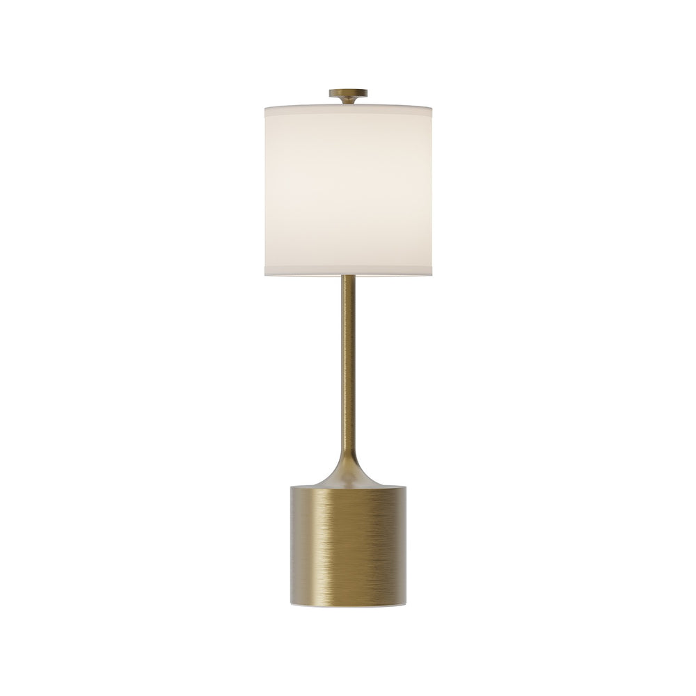 Alora Canada - One Light Table Lamp - Issa - Brushed Gold/Ivory Linen- Union Lighting Luminaires Decor