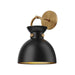 Alora Canada - One Light Wall Sconce - Waldo - Aged Gold/Matte Black- Union Lighting Luminaires Decor