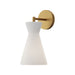 Alora Canada - One Light Wall Sconce - Betty - Aged Gold/Opal Glass- Union Lighting Luminaires Decor