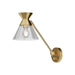 Alora Canada - One Light Wall Sconce - Mauer - Brushed Gold/Clear Glass- Union Lighting Luminaires Decor