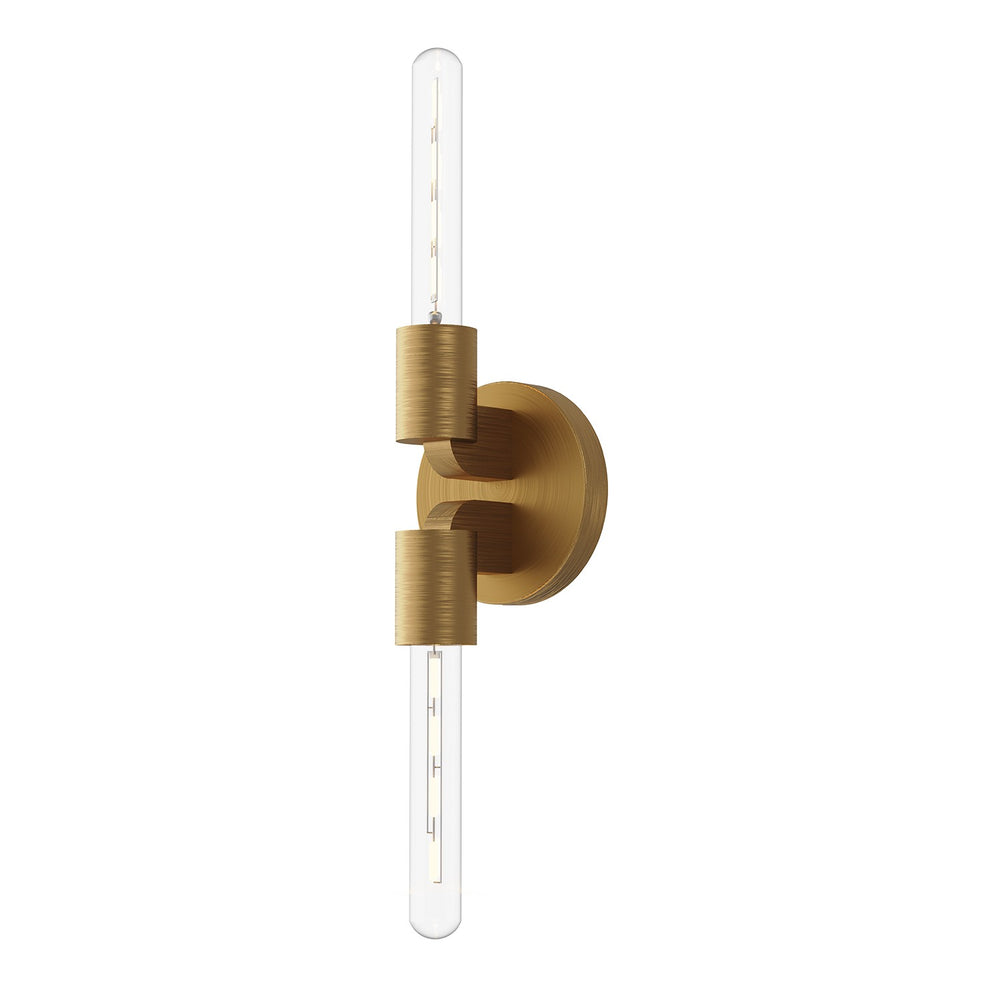 Alora Canada - Two Light Wall Sconce - Claire - Aged Gold- Union Lighting Luminaires Decor