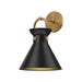 Alora Canada - One Light Wall Sconce - Emerson - Aged Gold/Matte Black- Union Lighting Luminaires Decor