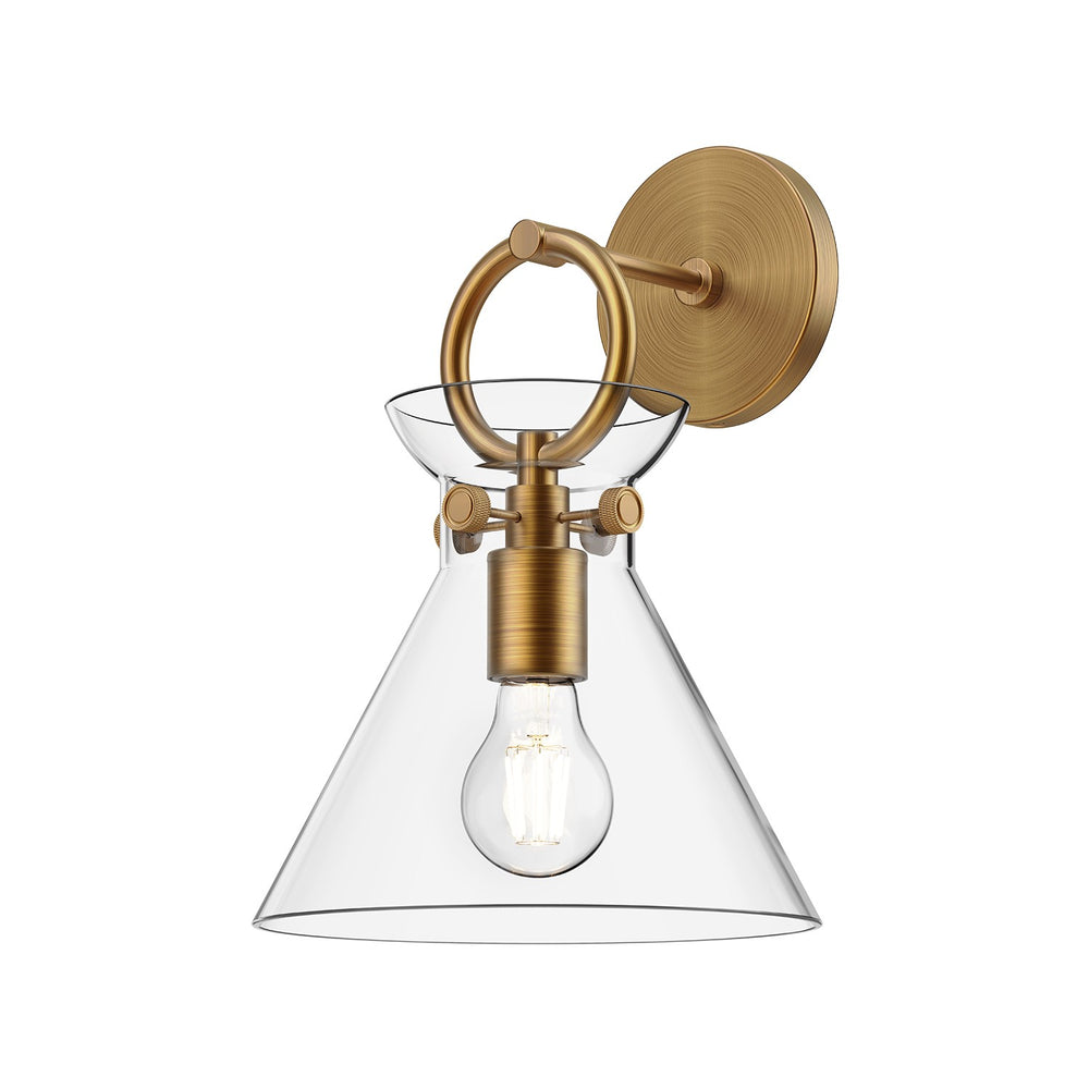 Alora Canada - One Light Wall Sconce - Emerson - Aged Gold/Clear Glass- Union Lighting Luminaires Decor