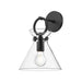 Alora Canada - One Light Wall Sconce - Emerson - Matte Black/Clear Glass- Union Lighting Luminaires Decor
