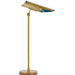 Visual Comfort Signature Canada - LED Desk Lamp - Flore - Soft Brass and Riviera Blue- Union Lighting Luminaires Decor