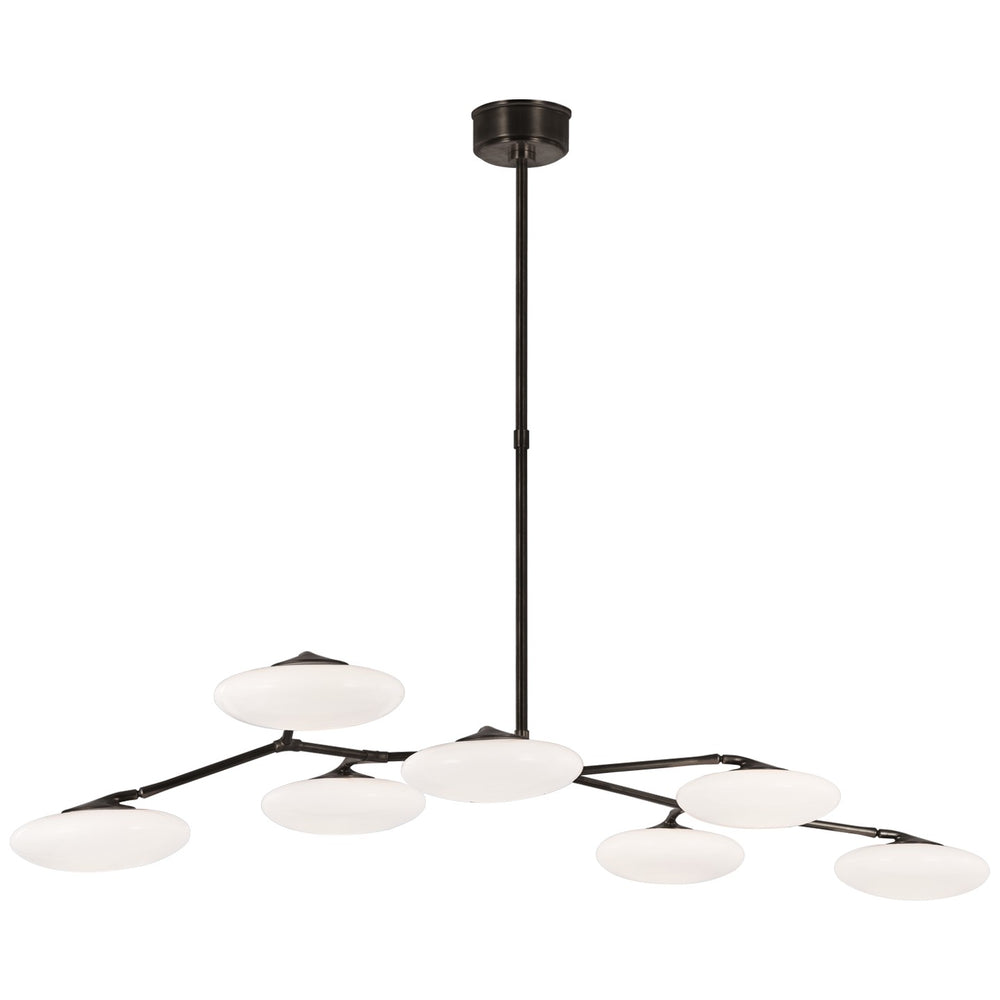 Visual Comfort Signature Canada - LED Linear Chandelier - Brindille - Gun Metal- Union Lighting Luminaires Decor