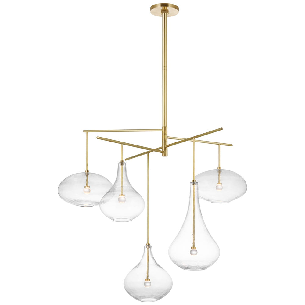 Visual Comfort Signature Canada - LED Chandelier - Lomme - Soft Brass- Union Lighting Luminaires Decor