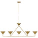 Visual Comfort Signature Canada - LED Linear Chandelier - Orsay - Hand-Rubbed Antique Brass- Union Lighting Luminaires Decor