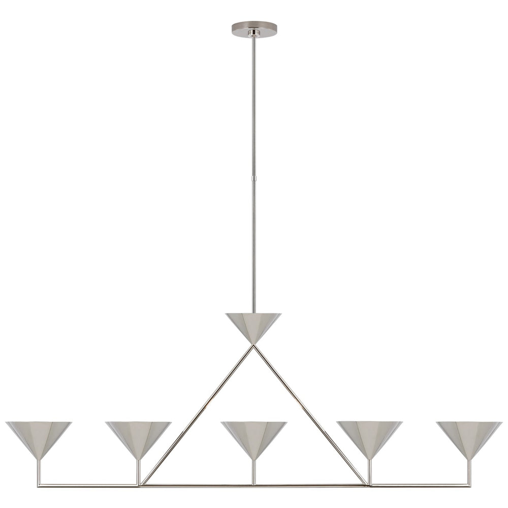 Visual Comfort Signature Canada - LED Linear Chandelier - Orsay - Polished Nickel- Union Lighting Luminaires Decor