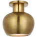 Visual Comfort Signature Canada - LED Flush Mount - Comtesse - Hand-Rubbed Antique Brass- Union Lighting Luminaires Decor