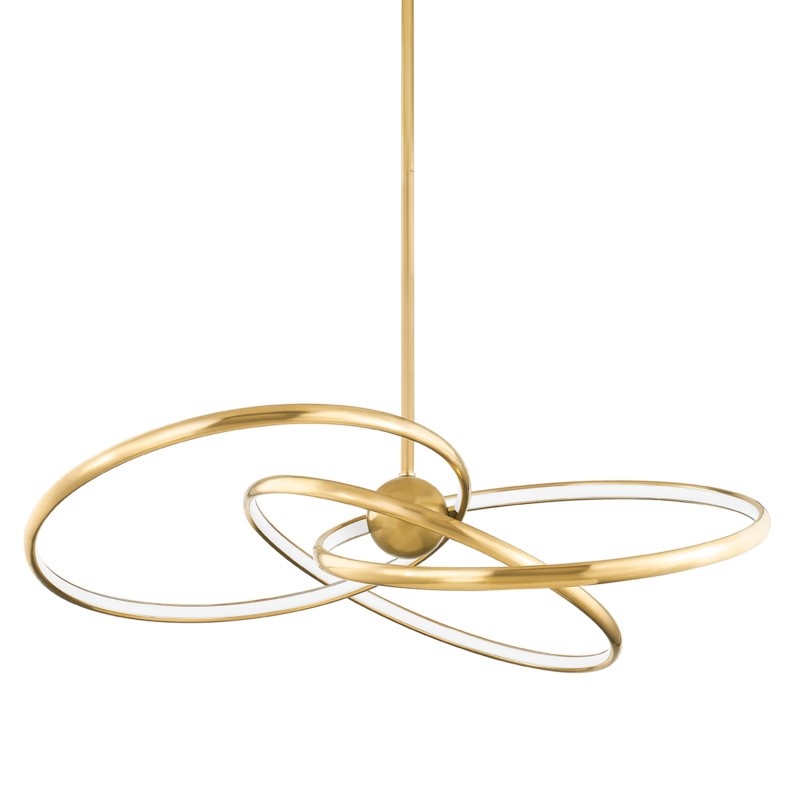 Corbett Lighting Canada - LED Chandelier - Alula - Vintage Brass- Union Lighting Luminaires Decor
