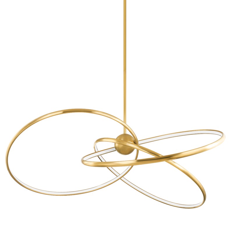 Corbett Lighting Canada - LED Chandelier - Alula - Vintage Brass- Union Lighting Luminaires Decor