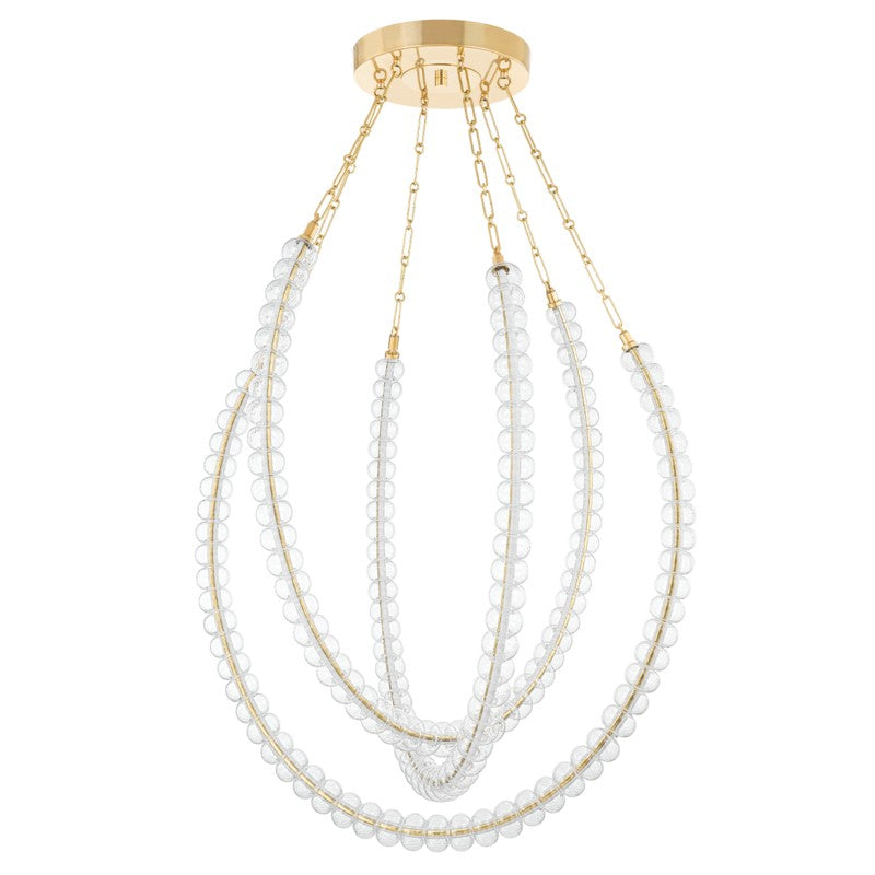 Corbett Lighting Canada - LED Chandelier - Celeste - Vintage Brass- Union Lighting Luminaires Decor