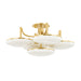 Hudson Valley Canada - LED Semi Flush Mount - Bregman - Aged Brass- Union Lighting Luminaires Decor