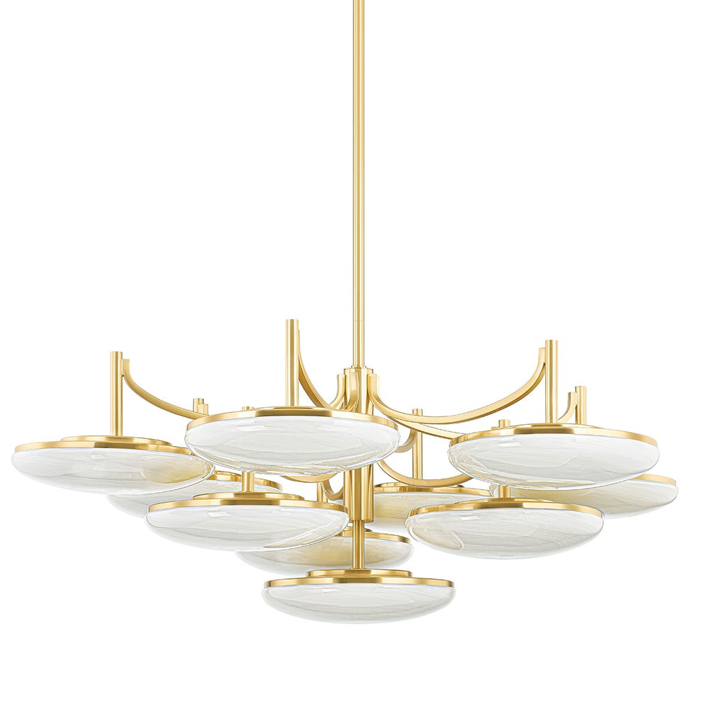 Hudson Valley Canada - LED Chandelier - Bregman - Aged Brass- Union Lighting Luminaires Decor