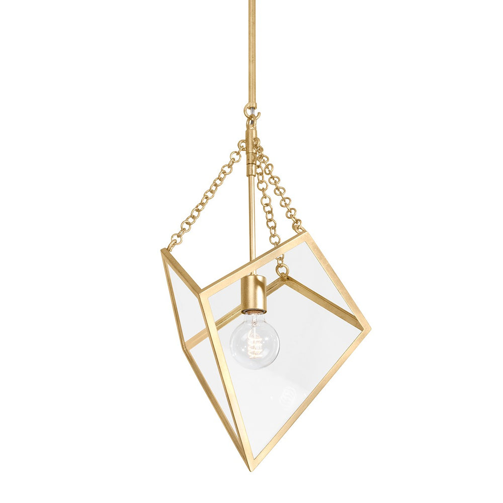 Hudson Valley Canada - One Light Lantern - Brookfield - Vintage Gold Leaf- Union Lighting Luminaires Decor