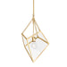 Hudson Valley Canada - One Light Lantern - Brookfield - Vintage Gold Leaf- Union Lighting Luminaires Decor