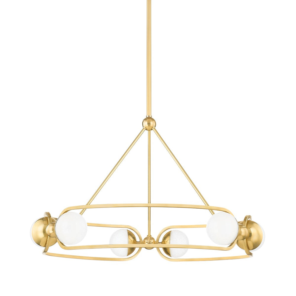 Hudson Valley Canada - LED Chandelier - Hartford - Aged Brass- Union Lighting Luminaires Decor