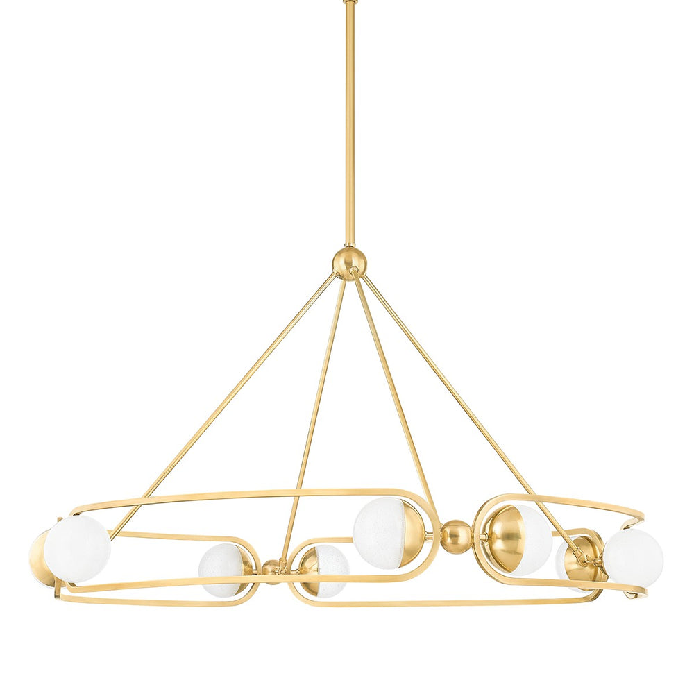 Hudson Valley Canada - LED Chandelier - Hartford - Aged Brass- Union Lighting Luminaires Decor