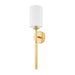 Hudson Valley Canada - One Light Wall Sconce - Brewster - Aged Brass- Union Lighting Luminaires Decor
