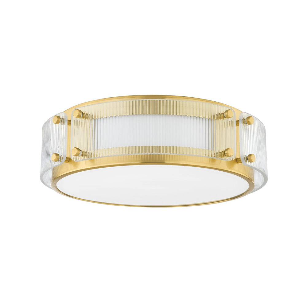 Hudson Valley Canada - LED Flush Mount - Clifford - Aged Brass- Union Lighting Luminaires Decor