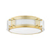 Hudson Valley Canada - LED Flush Mount - Clifford - Aged Brass- Union Lighting Luminaires Decor