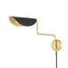 Hudson Valley Canada - One Light Portable Wall Sconce - Suffield - Aged Brass/Soft Black- Union Lighting Luminaires Decor