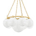 Hudson Valley Canada - Nine Light Chandelier - Thornwood - Aged Brass- Union Lighting Luminaires Decor