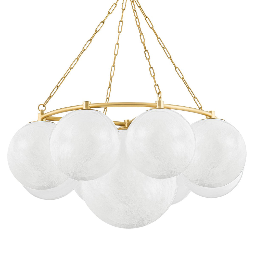 Hudson Valley Canada - Nine Light Chandelier - Thornwood - Aged Brass- Union Lighting Luminaires Decor