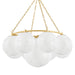 Hudson Valley Canada - Nine Light Chandelier - Thornwood - Aged Brass- Union Lighting Luminaires Decor