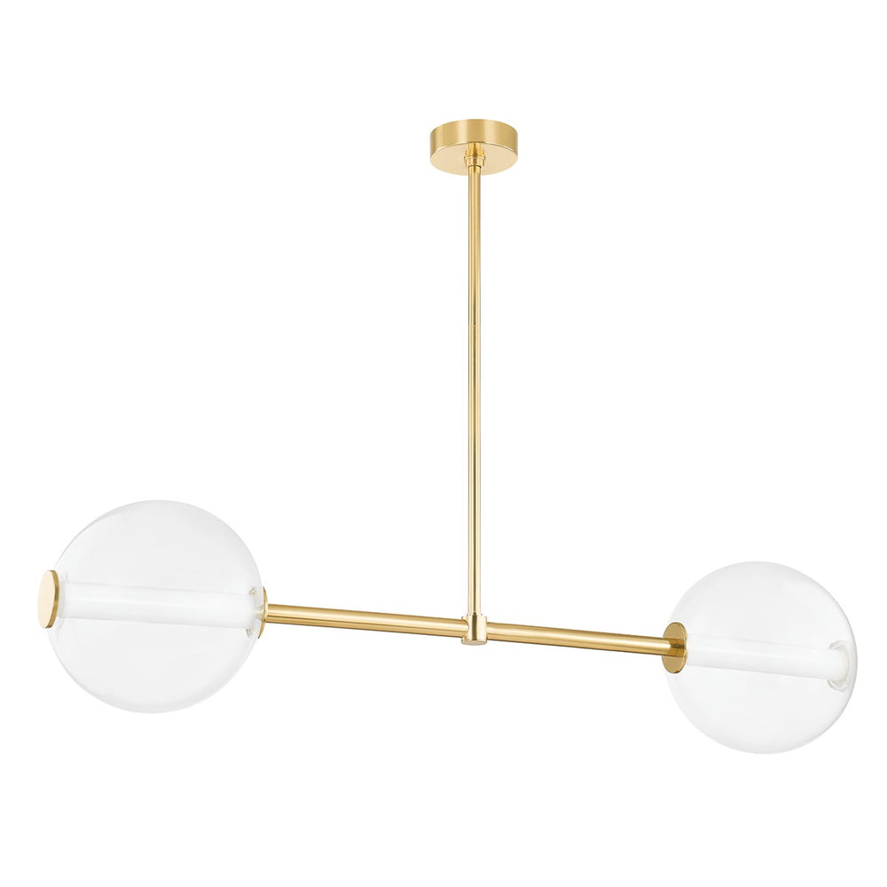 Hudson Valley Canada - LED Island Pendant - Richford - Aged Brass- Union Lighting Luminaires Decor