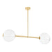 Hudson Valley Canada - LED Island Pendant - Richford - Aged Brass- Union Lighting Luminaires Decor
