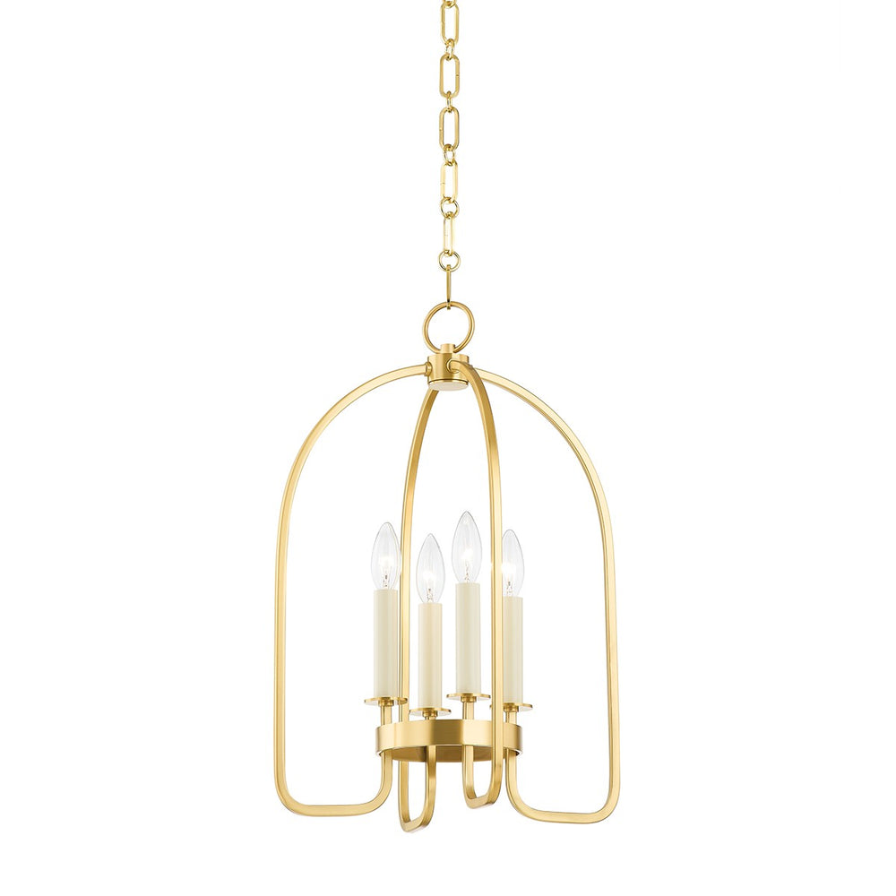 Hudson Valley Canada - Four Light Lantern - Oakville - Aged Brass- Union Lighting Luminaires Decor