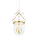 Hudson Valley Canada - Three Light Lantern - Rousham - Aged Brass- Union Lighting Luminaires Decor