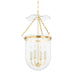 Hudson Valley Canada - Four Light Lantern - Rousham - Aged Brass- Union Lighting Luminaires Decor