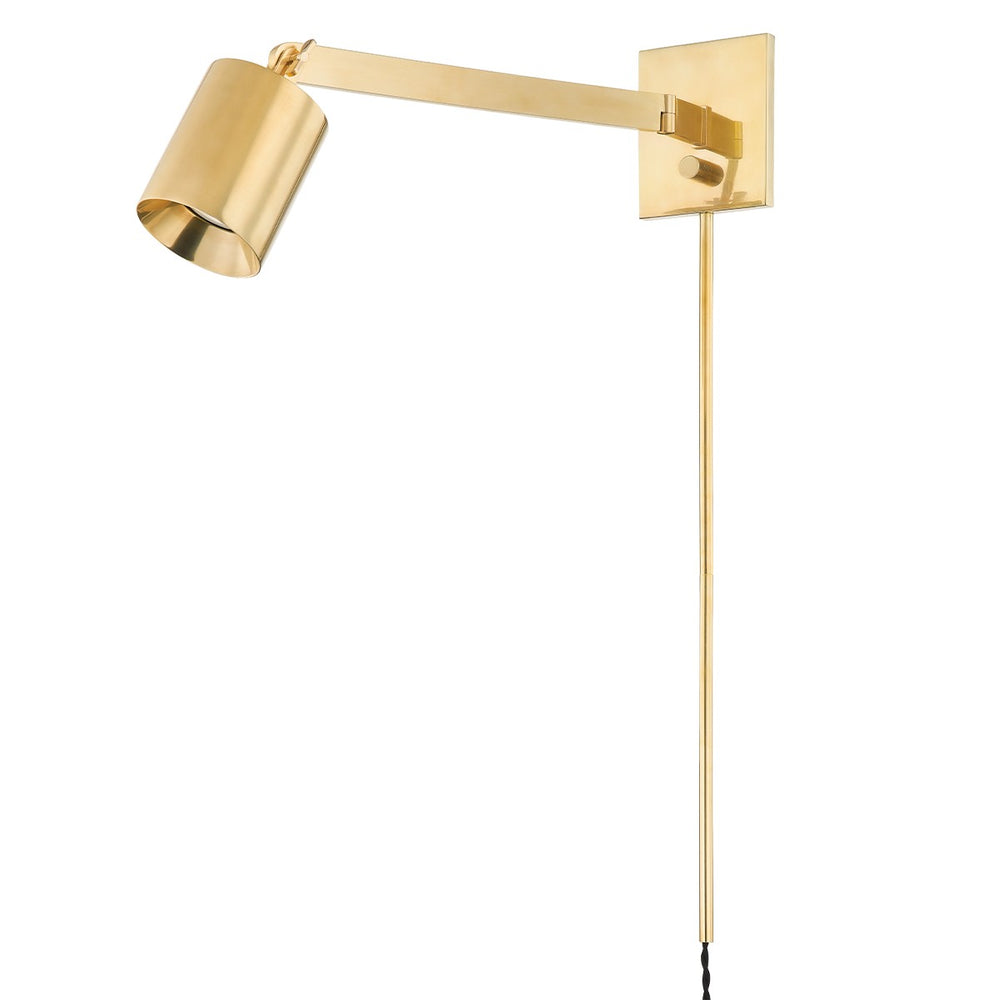 Hudson Valley Canada - One Light Portable Wall Sconce - Highgrove - Aged Brass- Union Lighting Luminaires Decor