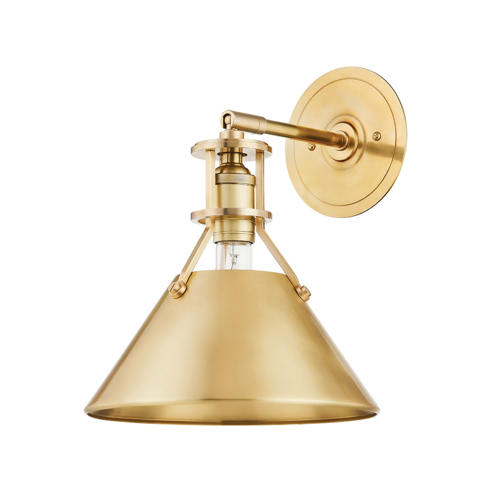 Hudson Valley Canada - One Light Wall Sconce - Metal No. 2 - Aged Brass- Union Lighting Luminaires Decor